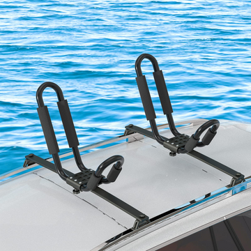 J-bar Kayak roof Rack for Cars - Universal Kayak & Canoe car Racks - Roof Rack for Canoe Surf Board Mount on SUV, Car and Truck Crossbar
